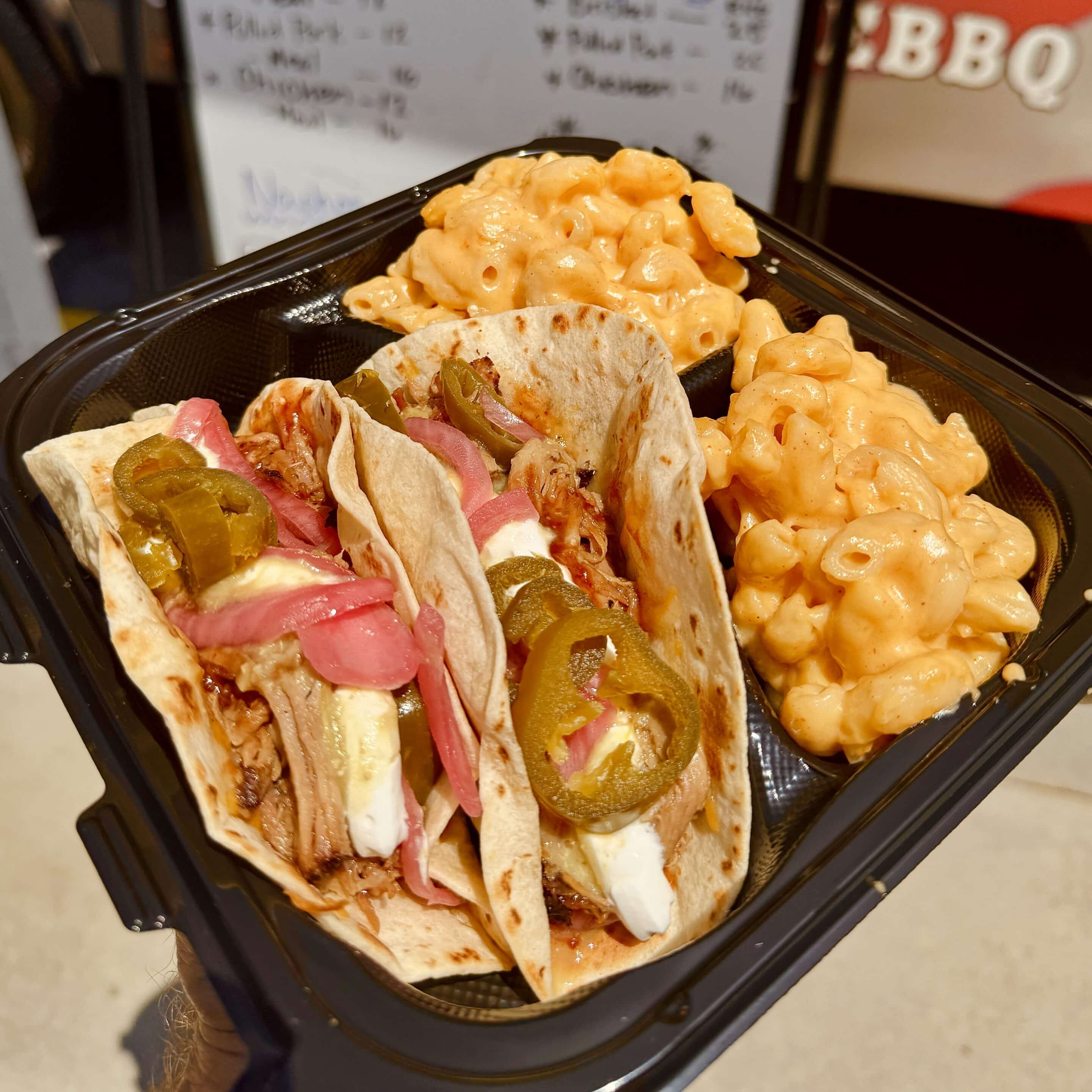 Brisket taco bar catering spread in the Inland Empire